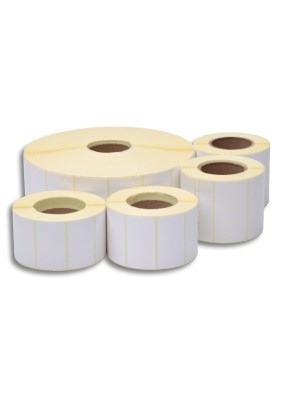 Самоклеющиеся этикетка 58х60 (450 этикеток в ролике), втулка 40мм 